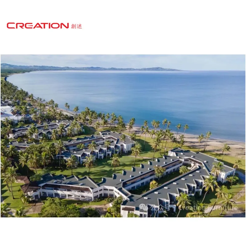 CREATION  Hotel Project Sheraton Fiji Golf  Beach Resort Hotel Room Furniture Five Star Seashore Hotel Room Sets