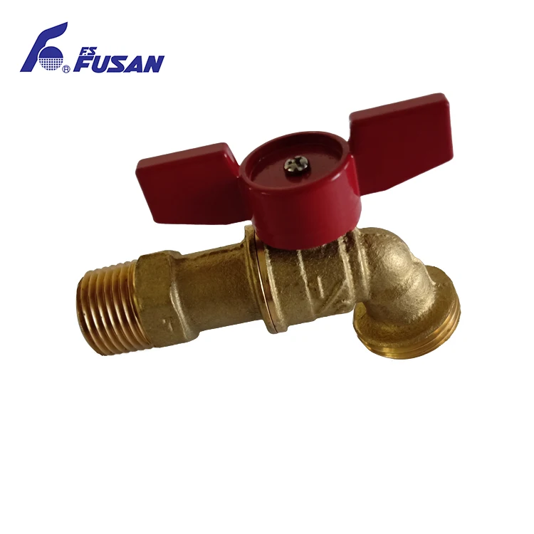 Chinese factory water fitting brass water butterfly mini brass bibcock