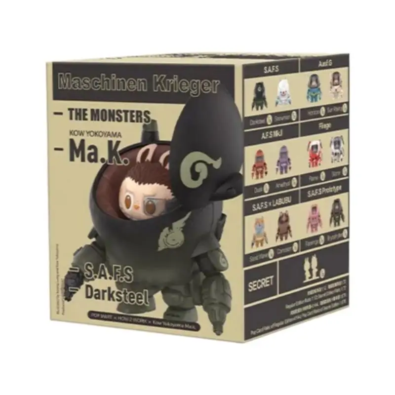 POP MART Labubu Hiroshi Yokoyama Ma.K. Series Blind Box Red Flamingo Cool Mech Handset