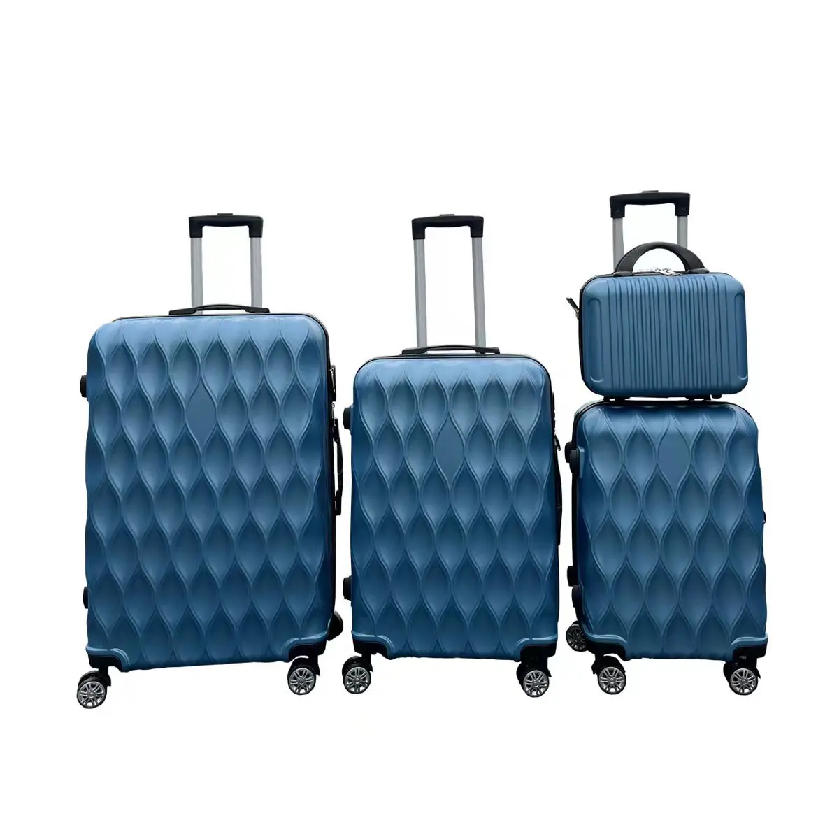 Wholesale Luggage 4 pcs set  Trolley Case Portable ABS Zipper Universal Wheel Travel Suitcase With Password Lock