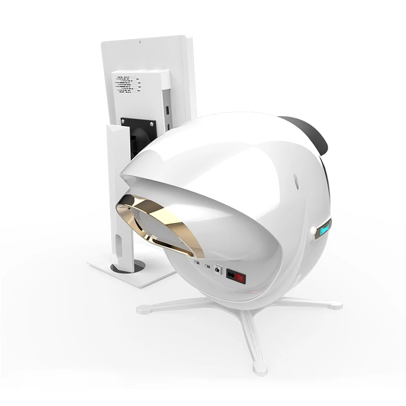 Au-998B Screen 21.5 inch Professional 3D Skin Test Analyzer AI Skin Scanner 3D Digital Facial Skin Analyzer Equipment