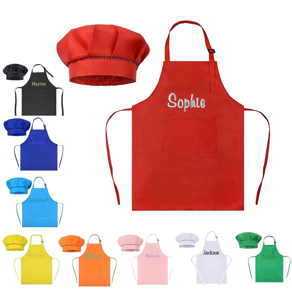 Customised Cooking Logo Waiter hat Apron Green Linen Women Custom Logo Cotton Apron Customize Kitchen Apron With Logo