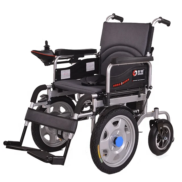 
HG-N580 Portable big front wheel Lightweight foldable wheels power electric wheelchair with toilet 