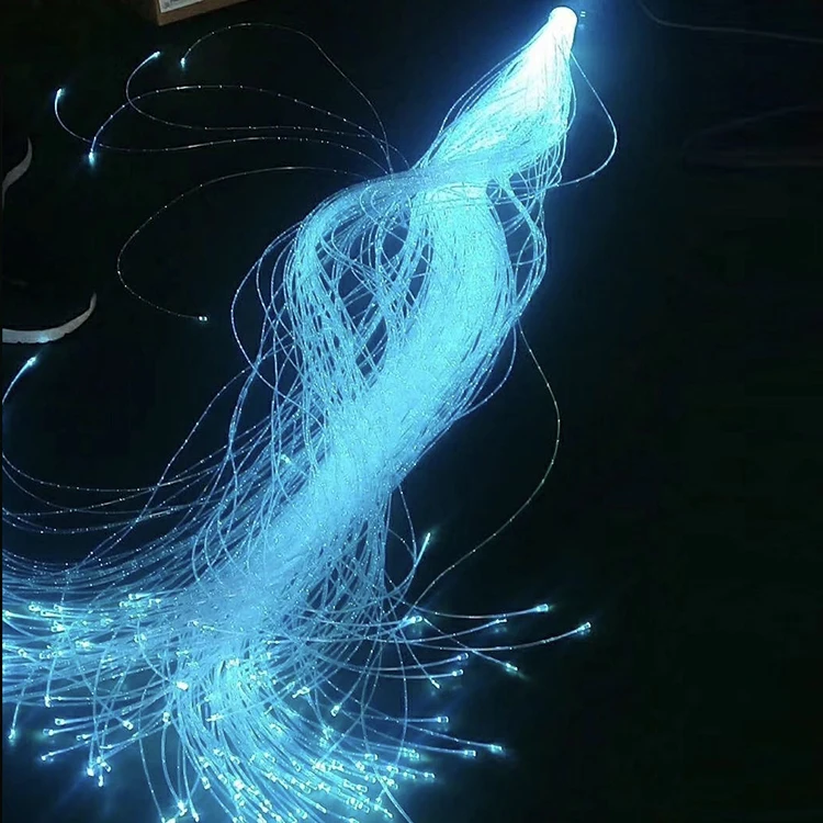 2700Meter/roll Led Fiber Optic Lights illumiinator waterproof 0.75mm end glow Plastic Optic Fiber for Decoration and light guide