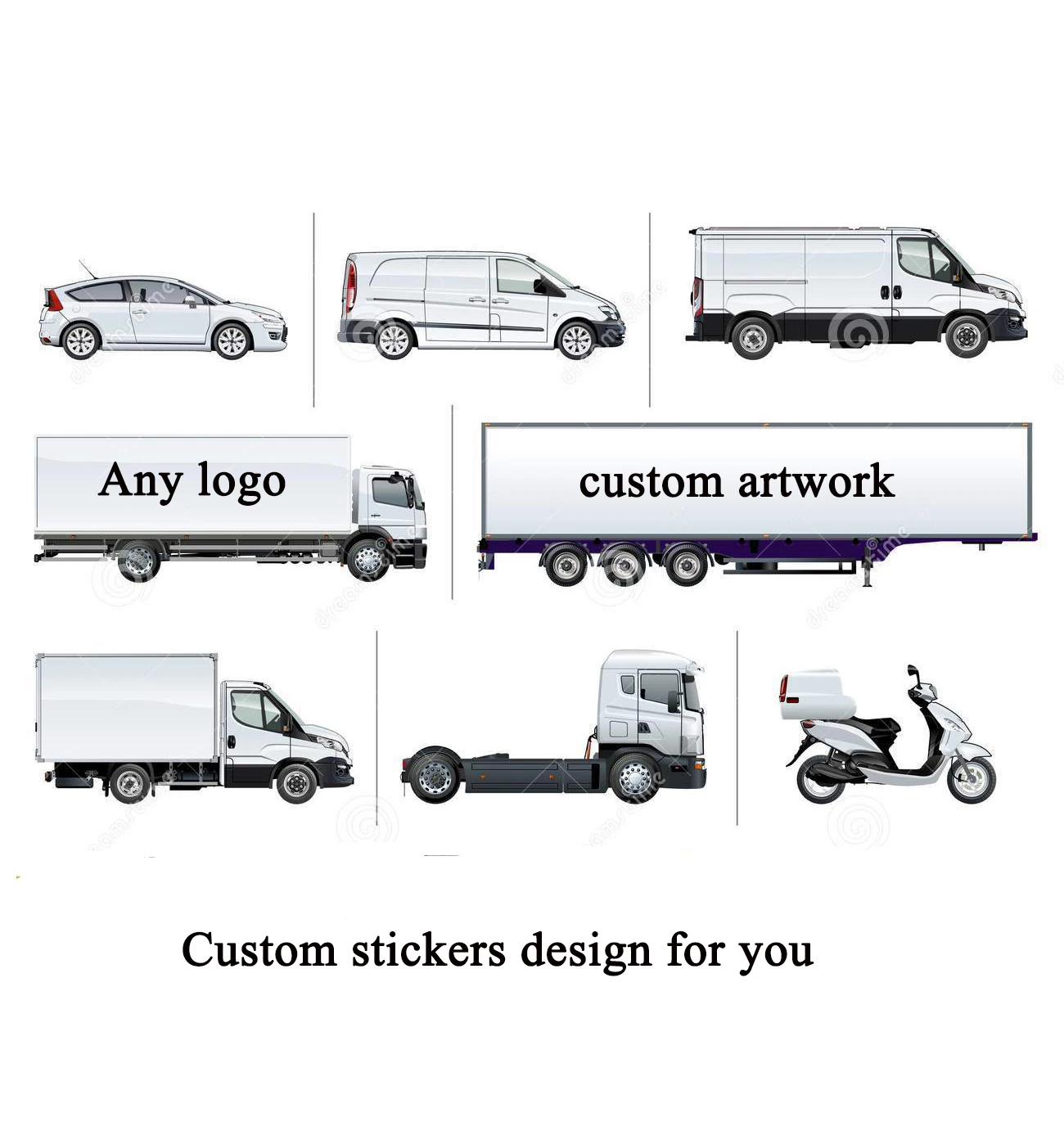 3m vinyl wrap material custom ice cream truck, lorry, trailer,tour bus wrap stickers design for vehicle advertising
