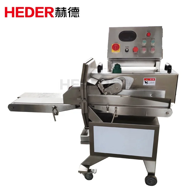 Stainless steel cooked sliced meat cutting round square ham slicer machine automatic