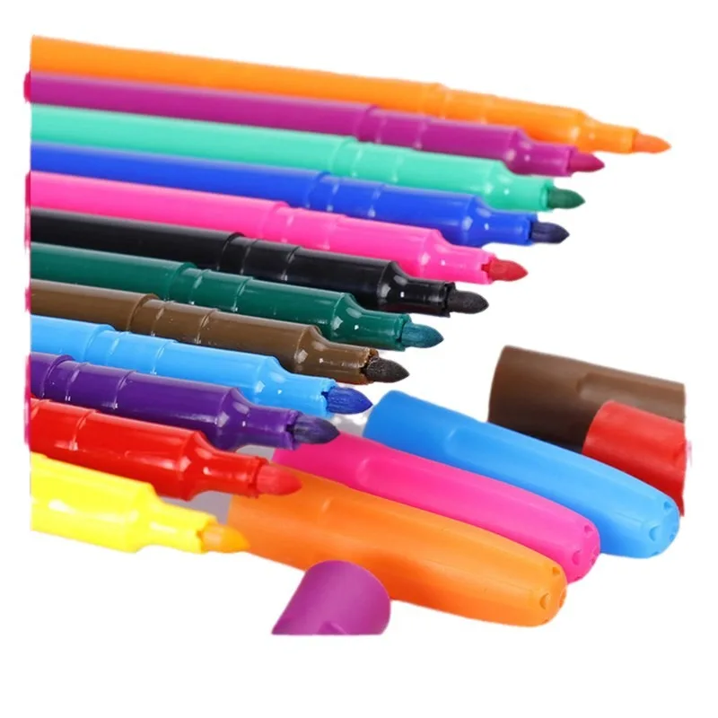 School and Office Markers Cheap Price High Quality Waterproof Fine Tips Permanent Markers