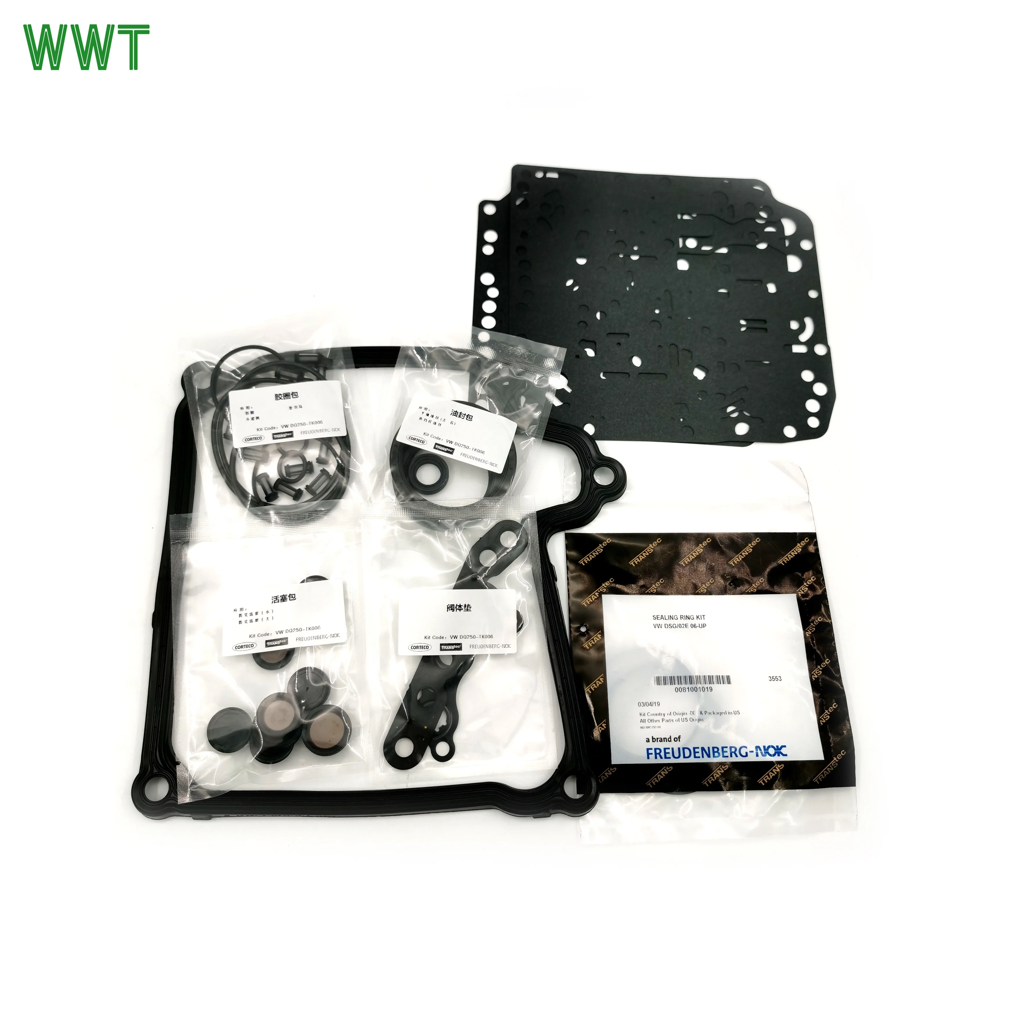 WWT 02E/DQ250 Brand  Sealing Ring Kit  auto transmission system Gearbox parts Sealing Ring Kit  for AUDI VOLKSWAGEN