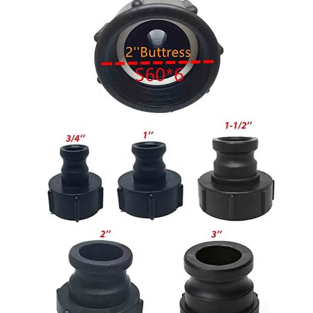 IBC Water Tank Valve Connector for Agricultural Garden Kitchen Taps Water Tank Garden Hose Connector Camlock Coupling Fitting