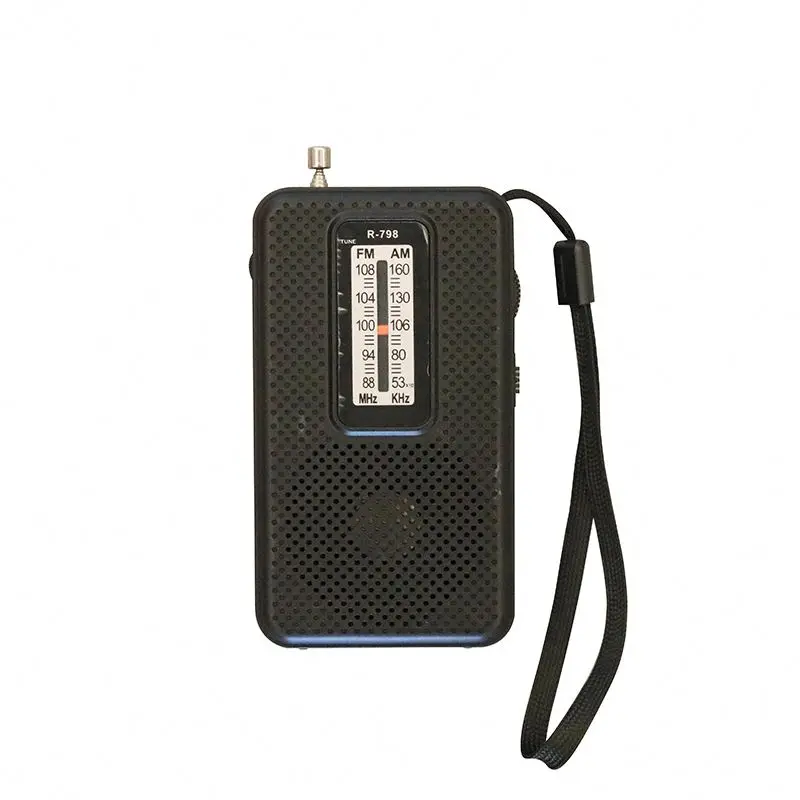 R-798 manufacture  hot selling pocket home mini radio with FM AM sound complete two band receive and UV paint
