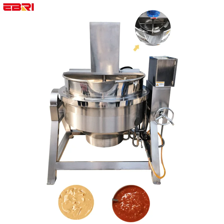 Customizable jam making jacketed steam kettle steam jacketed milk boiling kettle steam jacketed kettle with stirrer