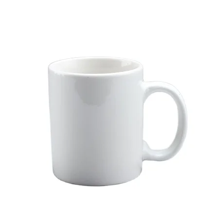 Рекламная кофейная кружка с сублимационным логотипом, белая керамическая кофейная кружка