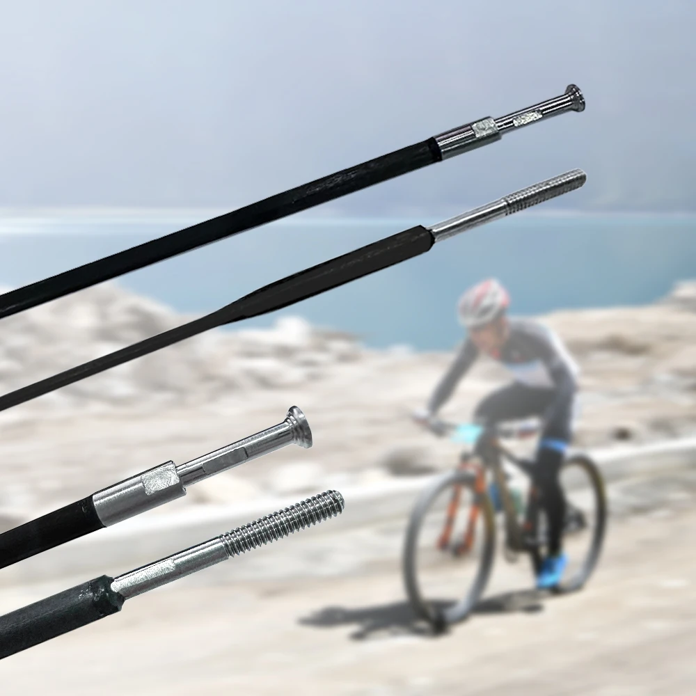 Featherweight Carbon Spoke for MTB/Road Bikes Straight Head Design Compatible with Standard Hubs Better Bicycle Spokes