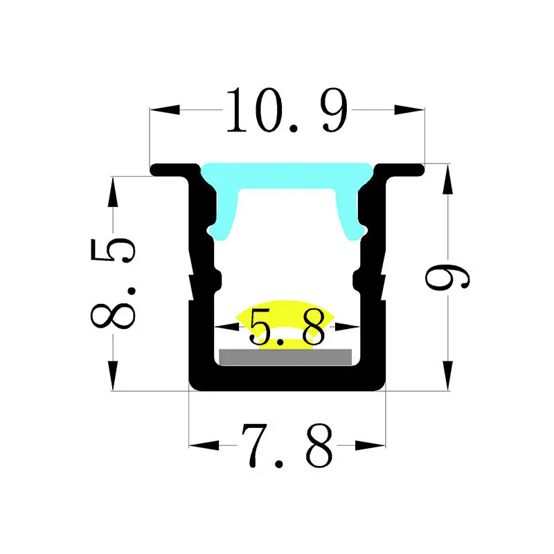 YG-0809C Best Price LED Line Light Aluminium Led Profile Aluminum Light Aluminum Profile