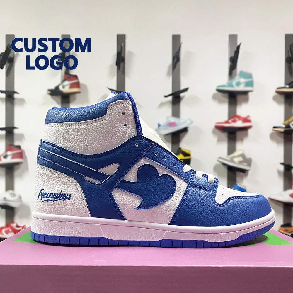 Wholesale Trendy High Quality Men Women Sneakers Black Toe Leather PU for Men Cotton Fabric OEM Running Shoes