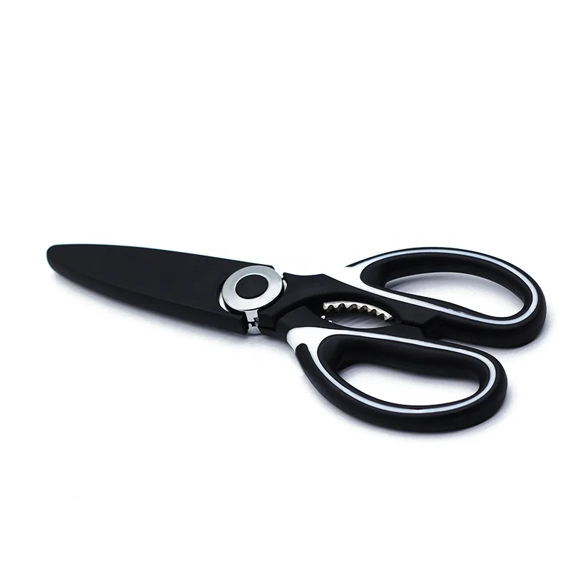 Heavy Duty Professional Meat Chicken Cutter Herb Kitchen Food Cutting Scissors With Sheath