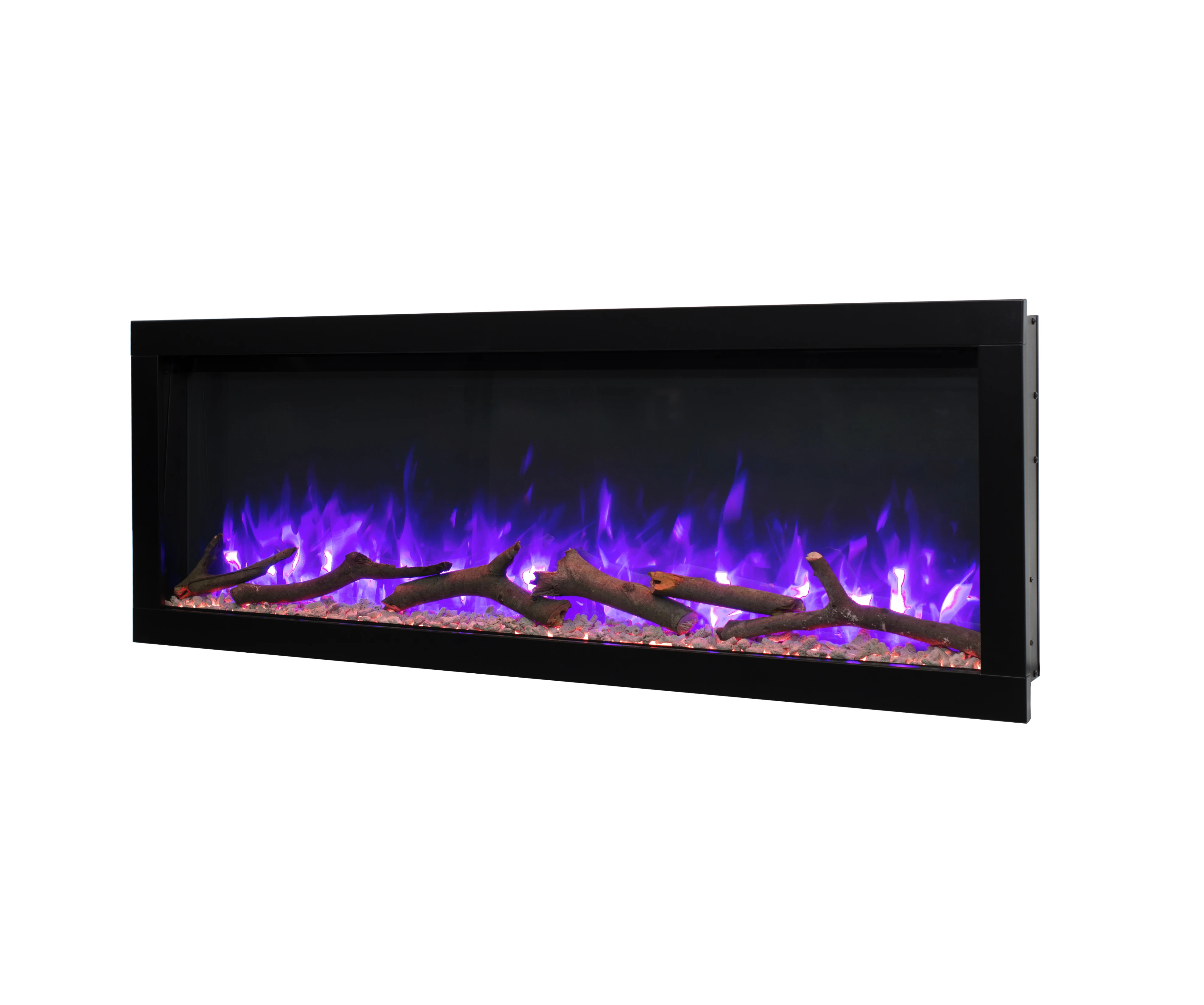 2024 Newest New HD pro flame smart Electric Fireplace with WIFI and blue tooth speakers