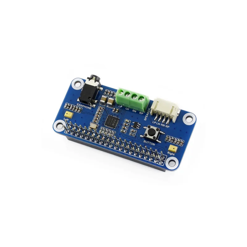 WM8960 Hi-Fi Sound Card HAT for Raspberry Pi Zero/Zero W/Zero WH/2B/3B/3B+/4B Stereo CODEC, Play/Record