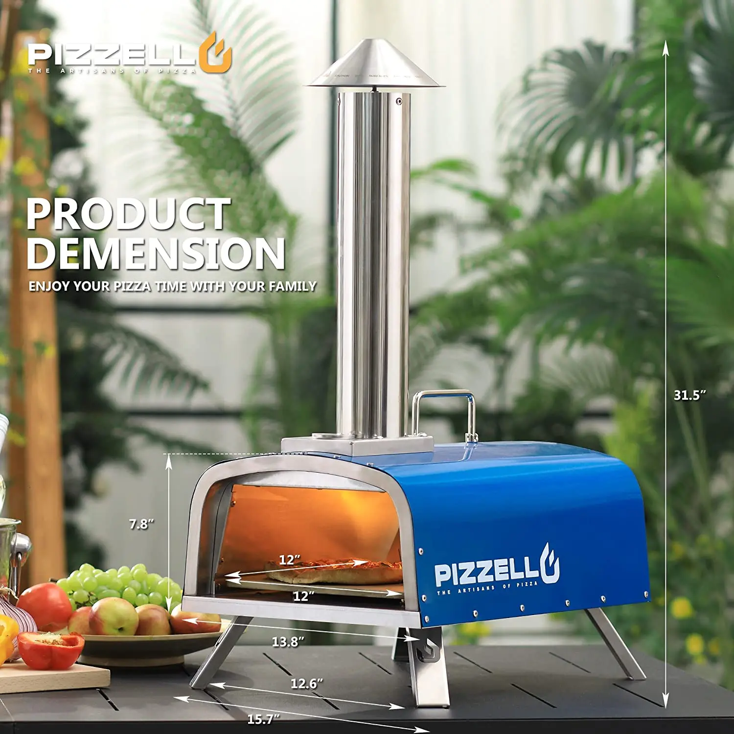 Pizzello 12 portable outdoor multi fuel barbecue has pizza oven gas and wood gas oven for pizza Homemade pizza firewood