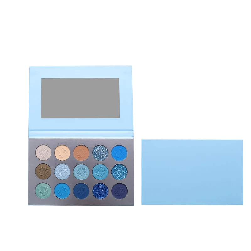 B15 изготовленный на заказ свой собственный бренд веганских материалов Make Up высокий пигмент для палитры теней век от частной марки 15 видов цветов Палитра