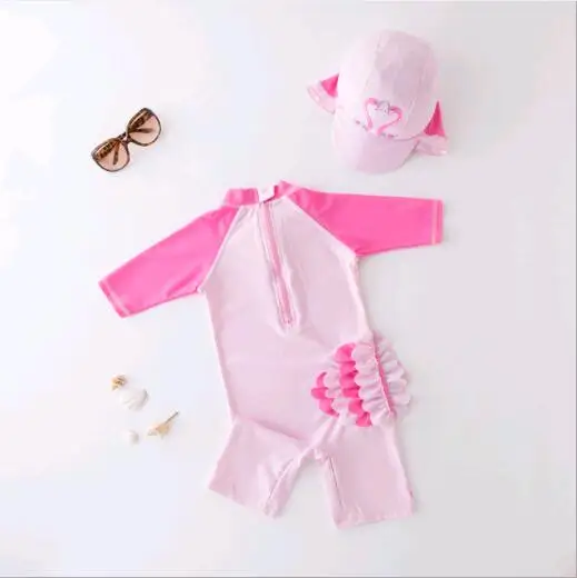 custom print girl kids child swimwear beachwear kids safety one piece