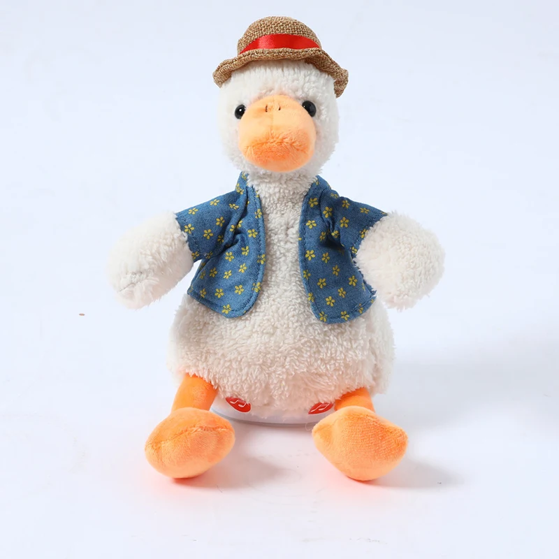 Wholesale customized plush toys electric duck dolls children electronic toys duck