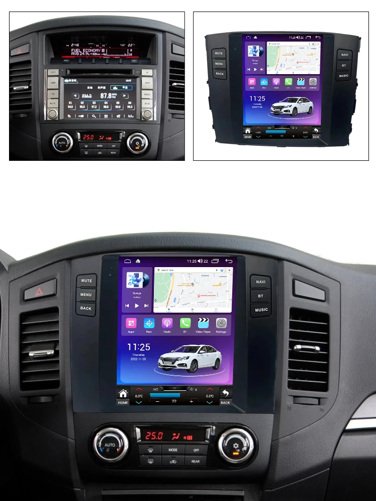MEKEDE car-play auto 8core WiFi автомобиль 9 7 дюймов Android сенсорный экран gps навигация для Mitsubishi Pajero 2006-2014