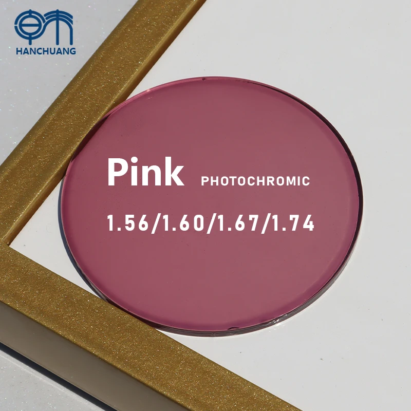 SHMC Photochromic Anti-Blue Light Prescription Lenses 1.56/1.60 All Index Blue Green Coating Single Vision Optical Lenses