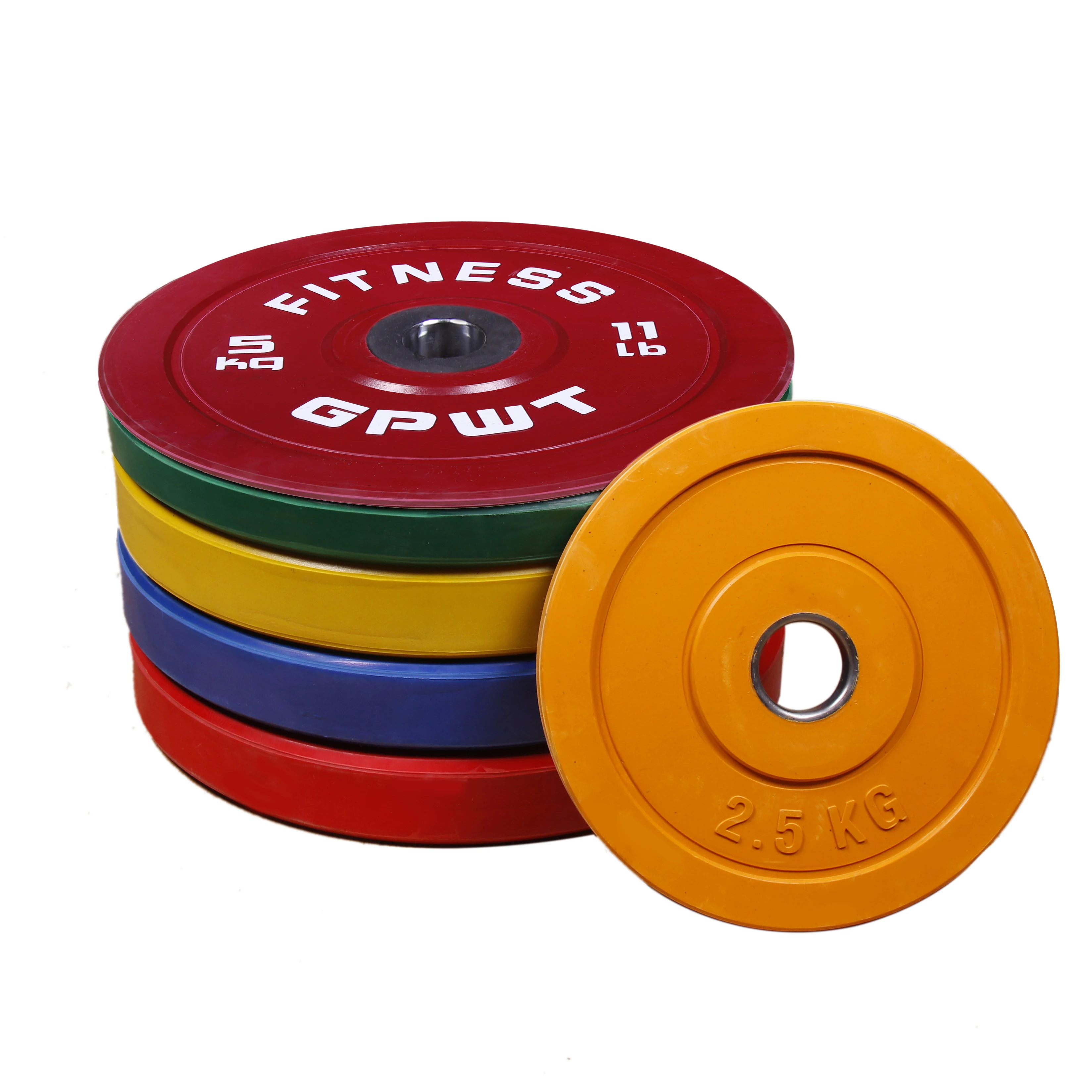 factory direct sale Professional durable sportsman multifunction colorful rubber bumper plate