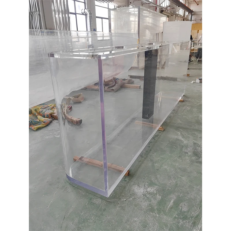 Bestselling irregular square acrylic aquarium 5000 litres large water turtle fish tank