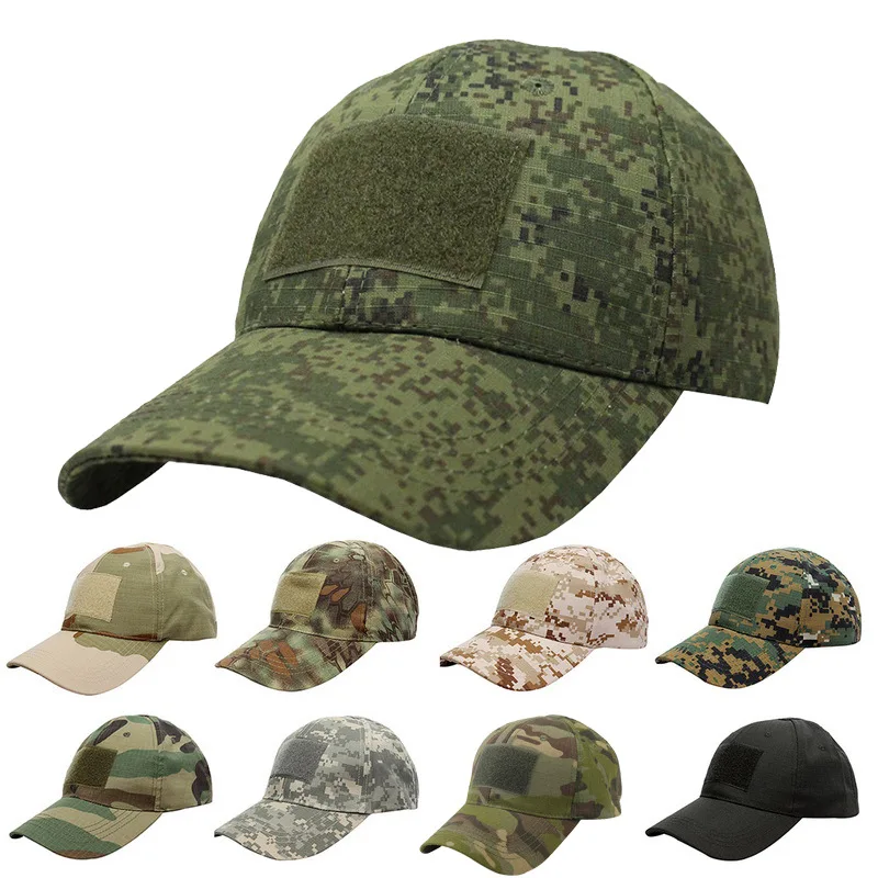 Adjustable Baseball Cap Tactical Summer Sunscreen Hat Camouflage Camo Hunting Camping Hiking Fishing Caps