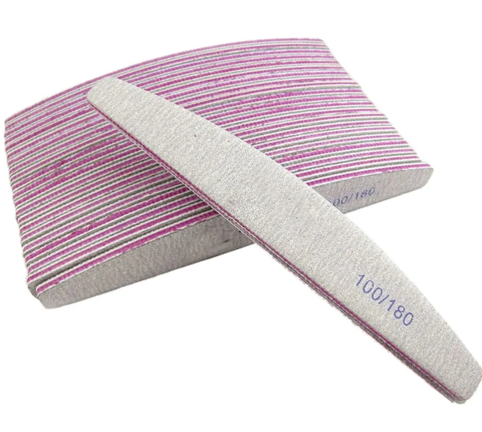 Professional Emery Board Manicure Pedicure Art Tools double sided nail file