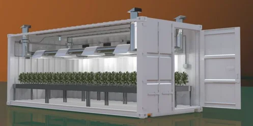 
Smart lettuce microgreens fodder farming vertical hydroponic growing 40HQ container 