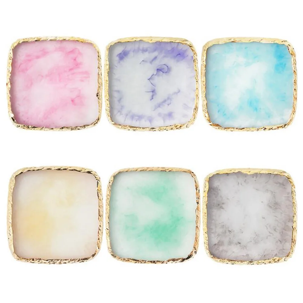 Korea Eyelash Extension Tool Crystal Individual Eyelash Glue Holder Pallet Eyelash Makeup Tool Crystal Resin Pad