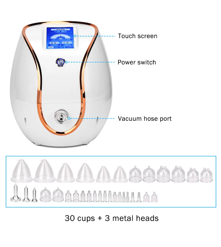 FX046 Pressotherapy Cavitation Vacuum Suction Cups Pump Therapy Butt Lifting Buttocks And Breast Enlargement Massager Machine