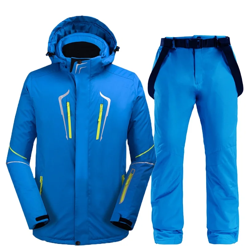 2021 Hot Selling High quality winter outdoor sport windproof waterproof  Thick Warm Ski Suits with Pants