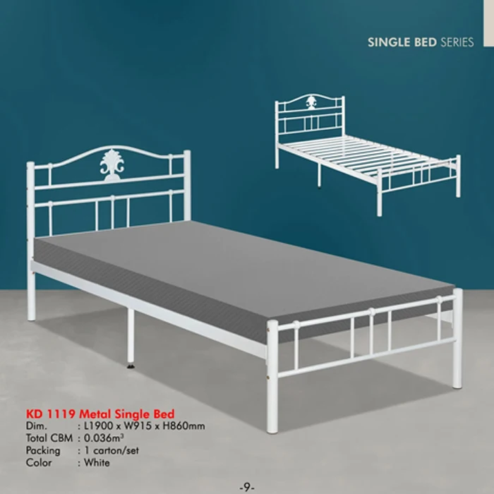 Bulk Sale Metal Platform Bed Frames with Headboard Under Bed Storage Heavy Duty Steel Slat Mattress Foundation