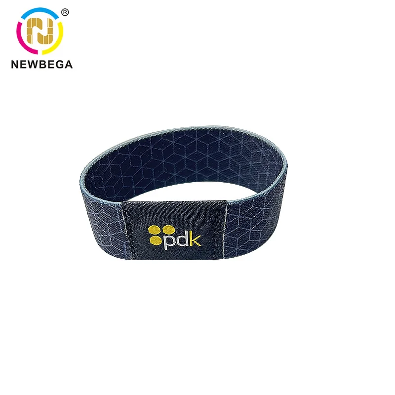 Custom Logo Waterproof RFID Smart Bracelet NFC RFID elastic wristband/ RFID elastic bracelet