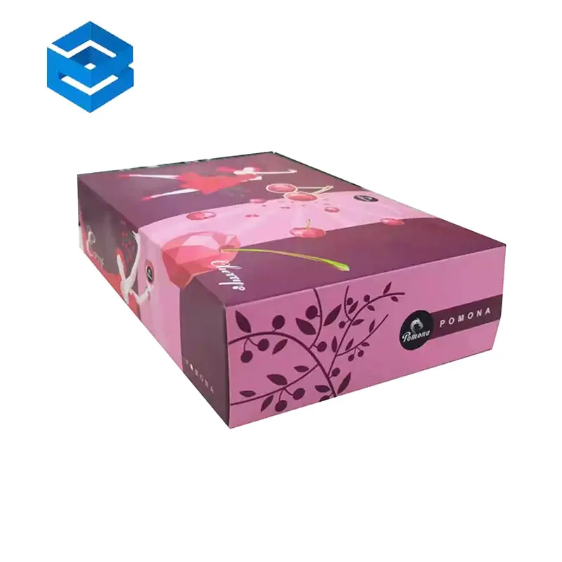 Custom Printed Cardboard Banana Packaging Empty Fresh Christmas Fruit Gift Box