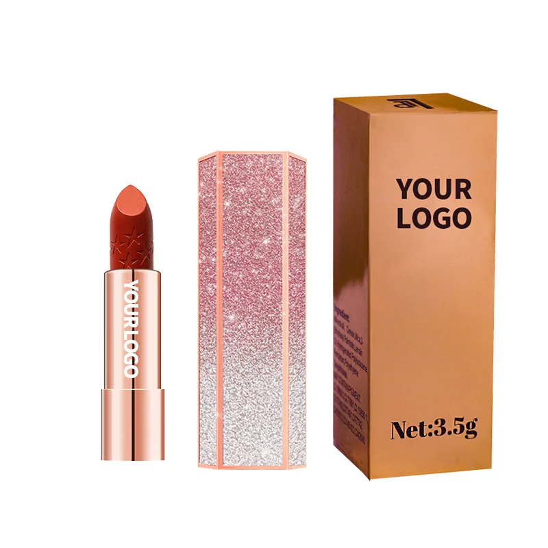Lipstick Custom Makeup Make Your Own Private Label Long Lasting Free Sample Lipstick Vegan Cosmetic Waterproof  Matte Lipstick