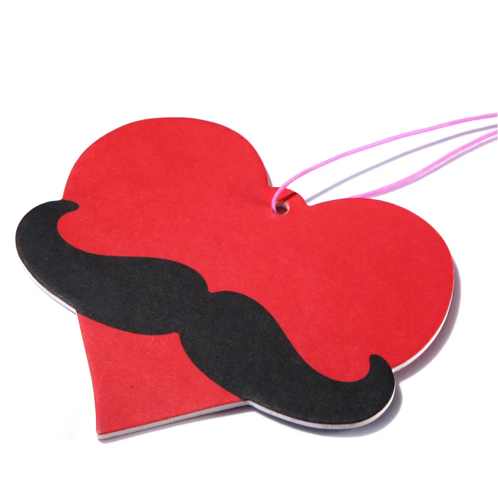 Custom logo car smell scent air fragrance colorful sublimation hanging paper car vent air freshener wholesale