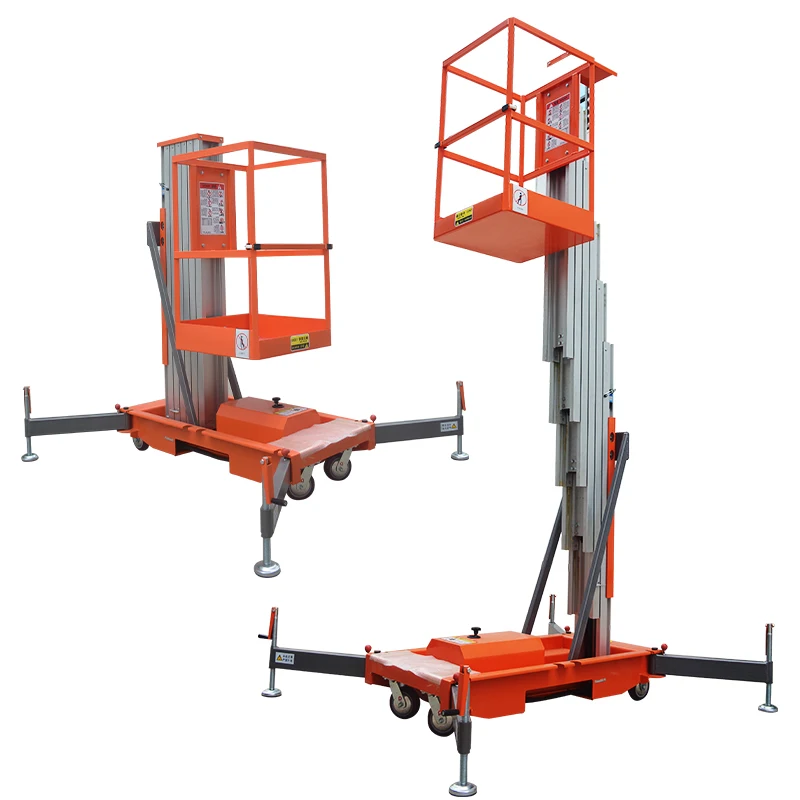 Top Selling 4-18m Mobile Trailer Hydraulic Aluminium Ladder Lift