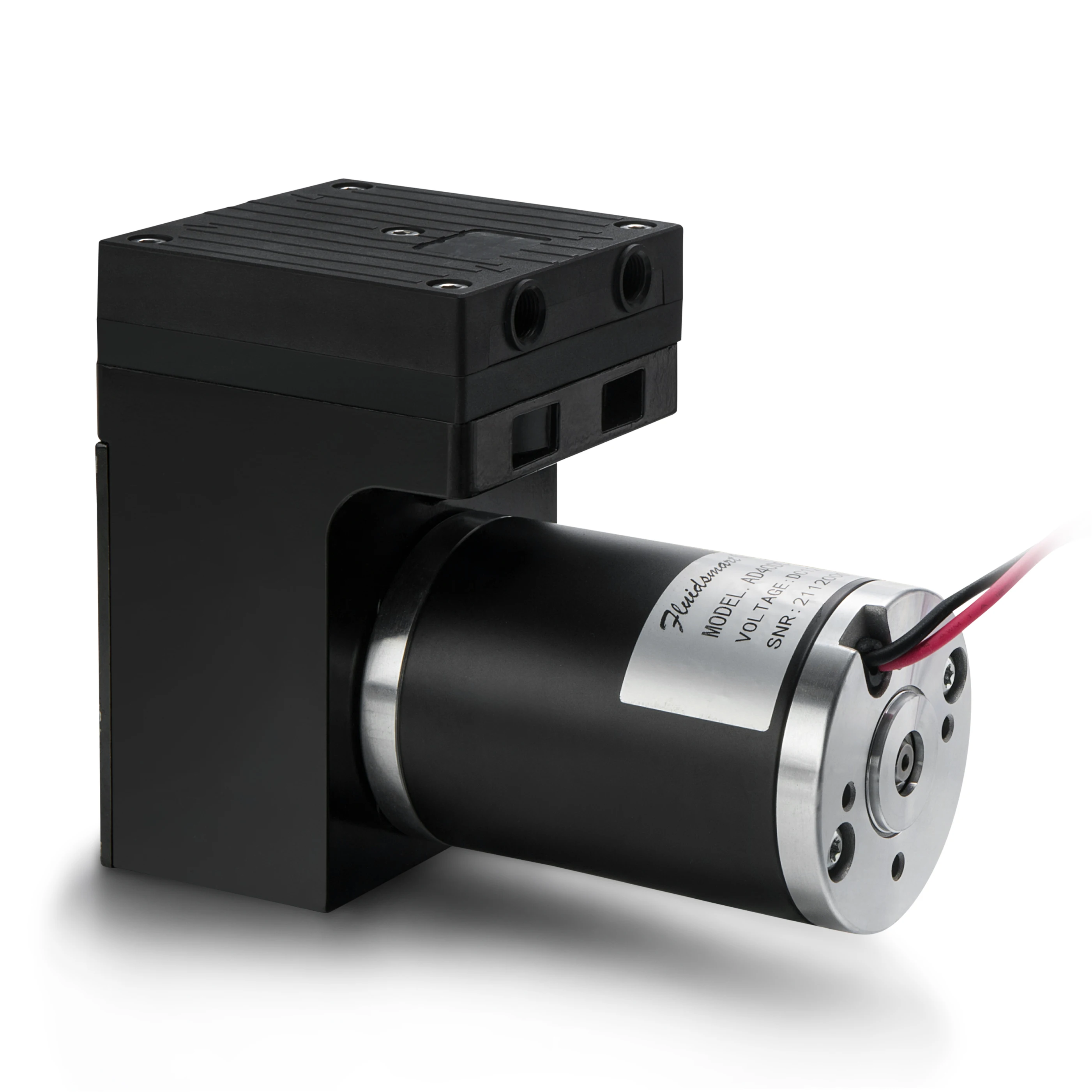 Fluidsmart Vacuum Pump 24V DC Brush Gas Sampling High Flow Capacity Silent Pressure Diaphragm Micro Air Pump