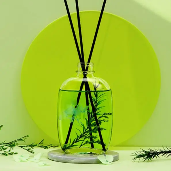 Stick Bottle 150 Ml Sphere Shape Large Scent Candle Gift Set Luxury Reed Diffuser With Flower Reed Fragrance