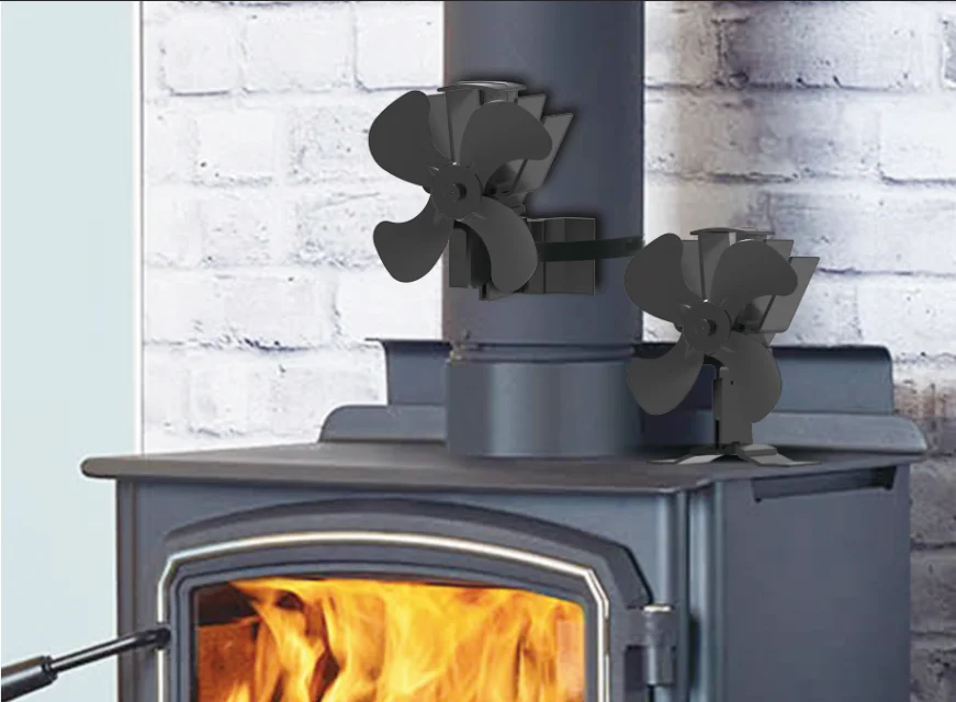 2 in 1 Powerful 2 Magnets Freestanding Attached Flue Pipe For Different Stove Using