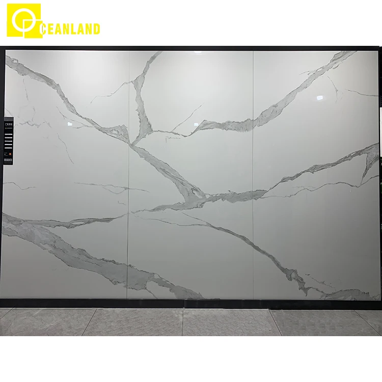 china foshan factory tiles white stone sintered stone slabs