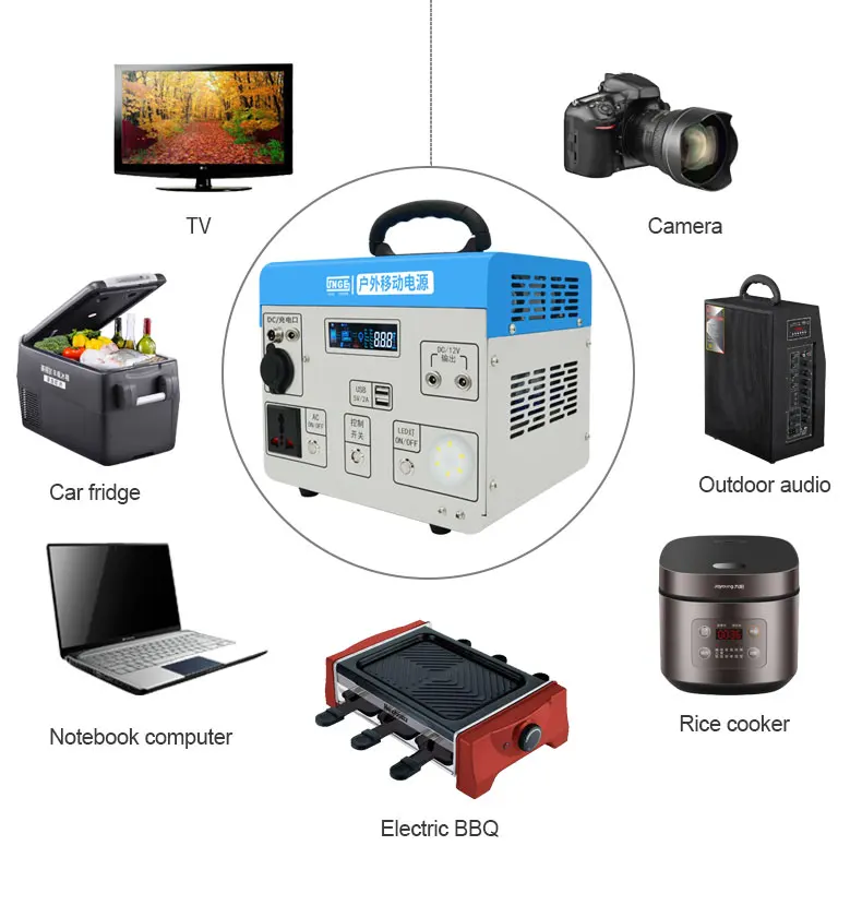 Fast Charging AC DC Portable Rechargeable Generator 110V 220V 300W 500W 1000W 1500W 2000W