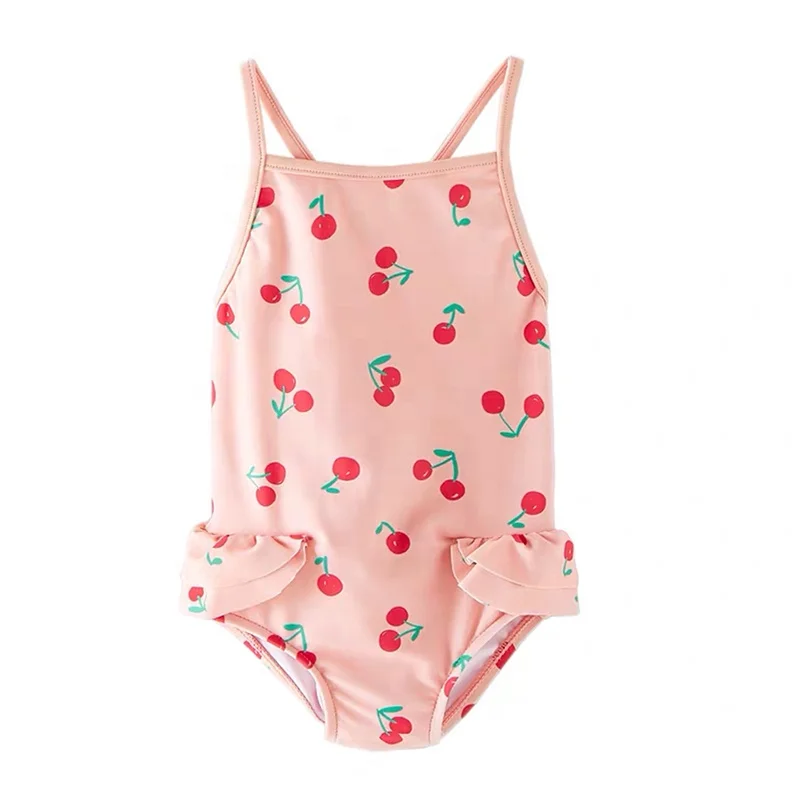
high quality baby girls swimwear kids children swimming suit leopard printed bathing suit 