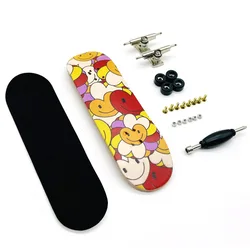 Professional Fidget Mini Wooden Custom Tech Deck Fingerboard Finger Skateboard Finger Board Heat Transfer Printing Complete Toy