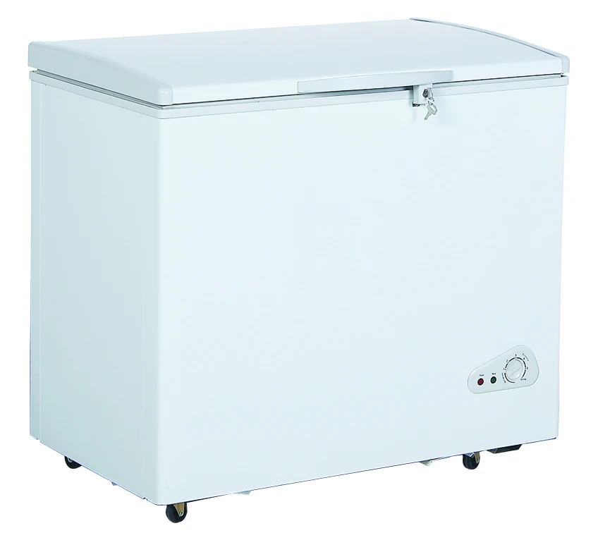 Popular Thick Foaming 100l Product Display Commercial Double Door Chest Freezer